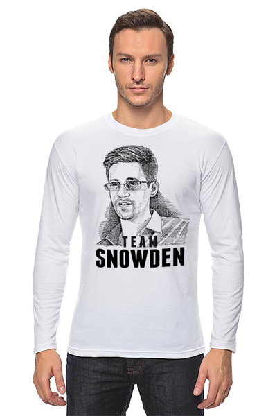 Заказать лонгслив в Москве. Лонгслив Edward Snowden от Leichenwagen - готовые дизайны и нанесение принтов.
