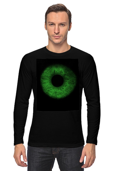 Заказать лонгслив в Москве. Лонгслив Green eye от Виктор Аксёнов - готовые дизайны и нанесение принтов.