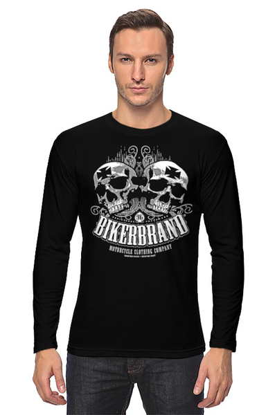 Заказать лонгслив в Москве. Лонгслив Bikerbrand от Leichenwagen - готовые дизайны и нанесение принтов.