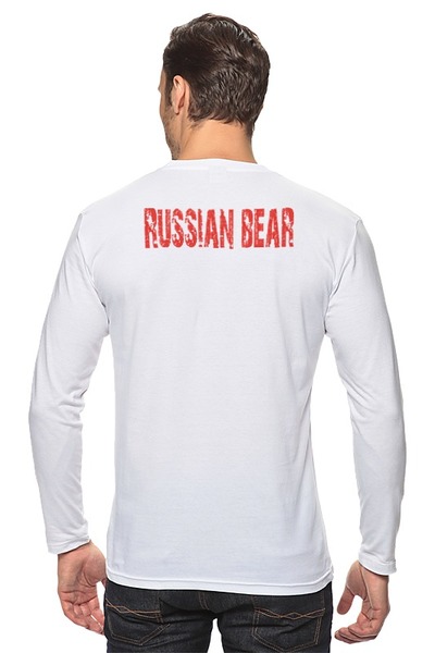 Заказать лонгслив в Москве. Лонгслив Russian Bear от Andrey Akimov - готовые дизайны и нанесение принтов.