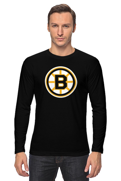 Заказать лонгслив в Москве. Лонгслив Boston Bruins / NHL USA от KinoArt - готовые дизайны и нанесение принтов.