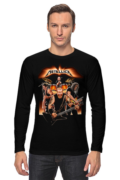 Заказать лонгслив в Москве. Лонгслив Metallica - fan-art от Денис - готовые дизайны и нанесение принтов.