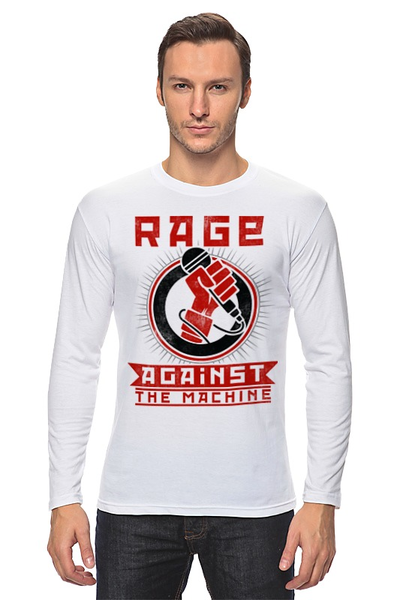 Заказать лонгслив в Москве. Лонгслив Rage Against the Machine от geekbox - готовые дизайны и нанесение принтов.