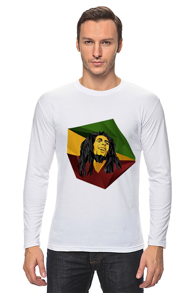 Заказать лонгслив в Москве. Лонгслив Bob Marley от Alexander Volkov Lixolese - готовые дизайны и нанесение принтов.