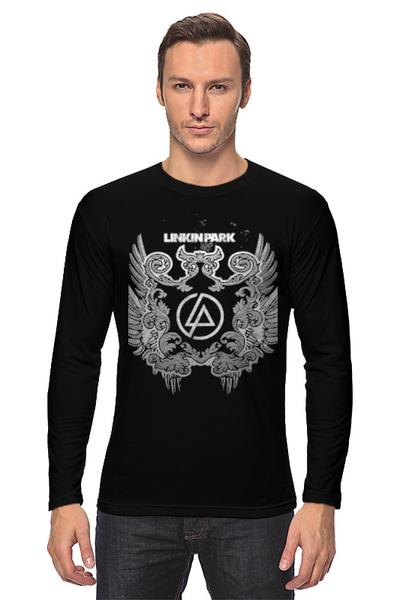 Заказать лонгслив в Москве. Лонгслив Linkin Park - logo от Денис - готовые дизайны и нанесение принтов.