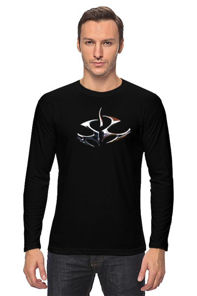 Заказать лонгслив в Москве. Лонгслив Hitman logo от manly94 - готовые дизайны и нанесение принтов.