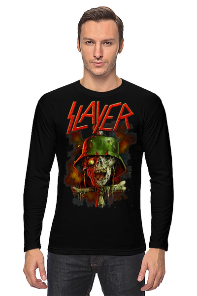 Заказать лонгслив в Москве. Лонгслив Slayer Band от Leichenwagen - готовые дизайны и нанесение принтов.