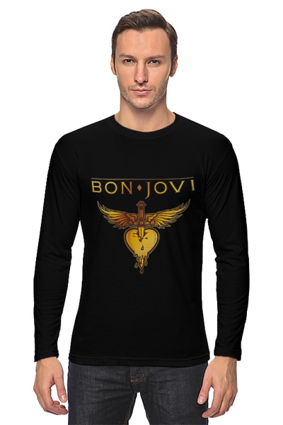 Заказать лонгслив в Москве. Лонгслив Bon Jovi от Денис - готовые дизайны и нанесение принтов.