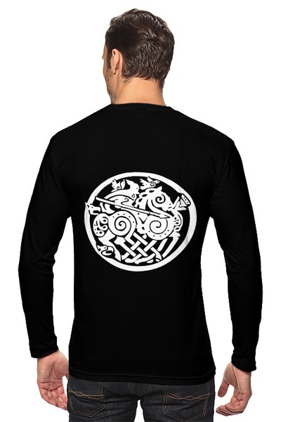 Заказать лонгслив в Москве. Лонгслив Путь воина от shop-viking - готовые дизайны и нанесение принтов.