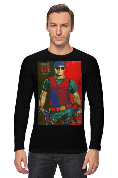Заказать лонгслив в Москве. Лонгслив Expendables III Stallone colors от KinoArt - готовые дизайны и нанесение принтов.