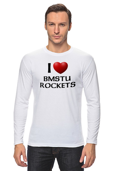 Заказать лонгслив в Москве. Лонгслив BMSTU Rockets original fun edition   от Спортклуб КФ МГТУ - готовые дизайны и нанесение принтов.