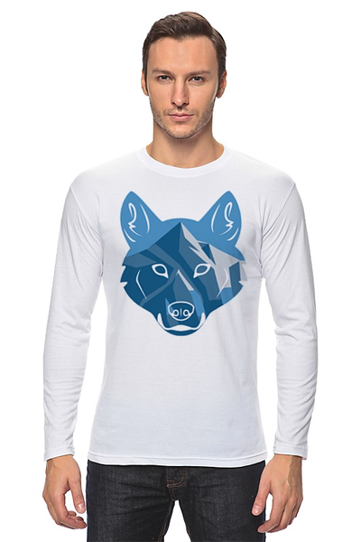 Заказать лонгслив в Москве. Лонгслив Волк (Wolf) от trugift - готовые дизайны и нанесение принтов.