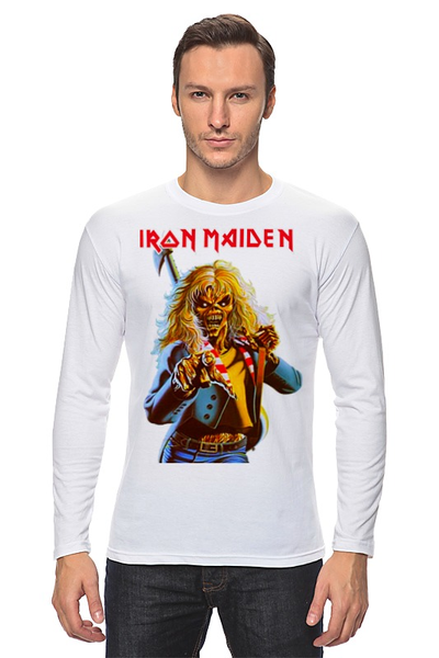 Заказать лонгслив в Москве. Лонгслив Iron Maiden Band от Leichenwagen - готовые дизайны и нанесение принтов.