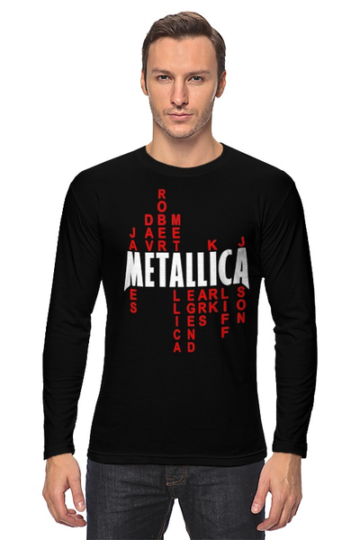 Заказать лонгслив в Москве. Лонгслив Metallica History от prokop7 - готовые дизайны и нанесение принтов.