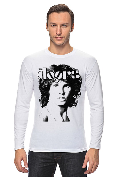 Заказать лонгслив в Москве. Лонгслив The Doors Jim Morrison от inPrintio - готовые дизайны и нанесение принтов.