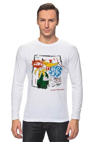 Заказать лонгслив в Москве. Лонгслив Warhol - Basquiat от Михаил Авилкин - готовые дизайны и нанесение принтов.