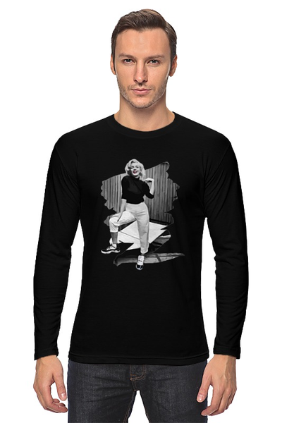 Заказать лонгслив в Москве. Лонгслив Мэрилин Монро (Marilyn Monroe) от coolmag - готовые дизайны и нанесение принтов.