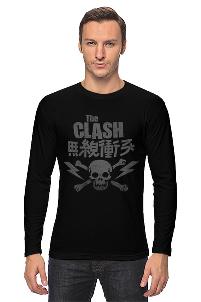 Заказать лонгслив в Москве. Лонгслив The Clash от geekbox - готовые дизайны и нанесение принтов.