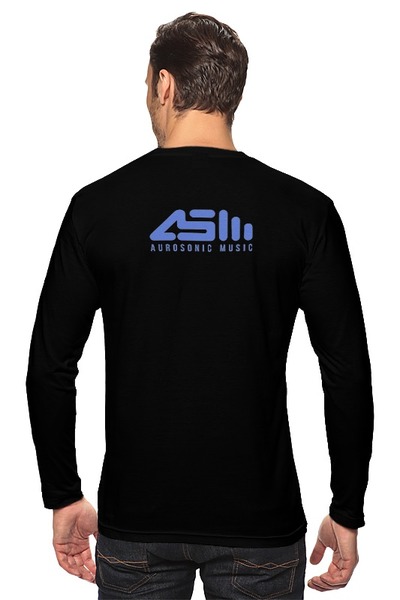 Заказать лонгслив в Москве. Лонгслив Longsleeve Aurosonic Music с лого blue от Евгений Смирнов - готовые дизайны и нанесение принтов.
