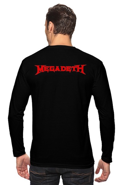 Заказать лонгслив в Москве. Лонгслив Megadeth от Leichenwagen - готовые дизайны и нанесение принтов.