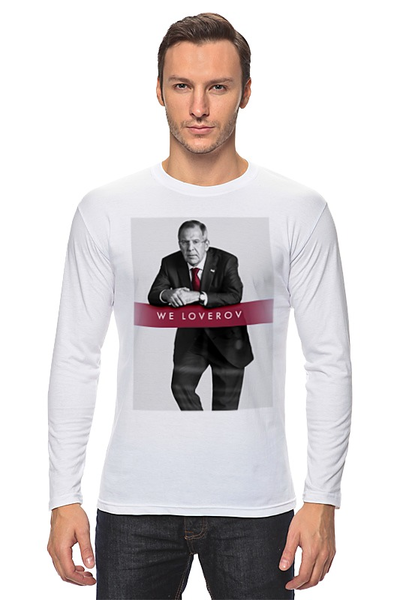 Заказать лонгслив в Москве. Лонгслив We Loverov 2016 by K.Karavaev от Design Ministry - готовые дизайны и нанесение принтов.