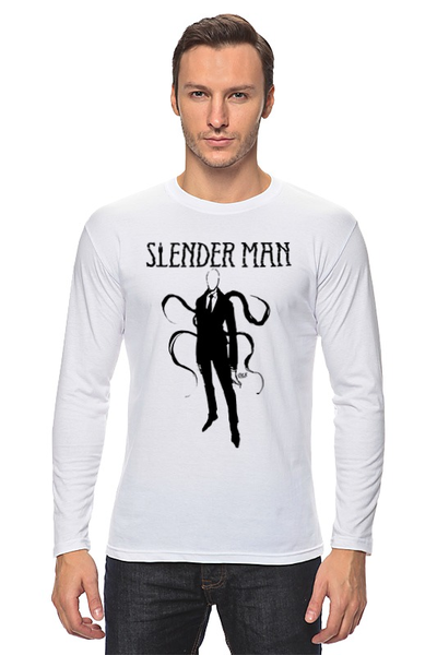 Заказать лонгслив в Москве. Лонгслив slender man от OEX design - готовые дизайны и нанесение принтов.