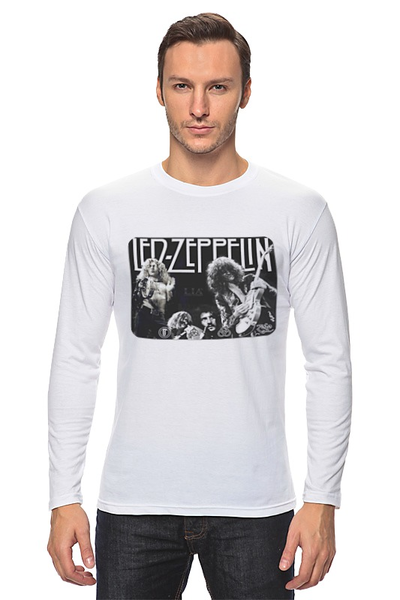 Заказать лонгслив в Москве. Лонгслив группа "Led Zeppelin" от Fedor - готовые дизайны и нанесение принтов.