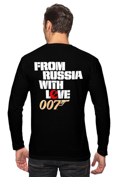 Заказать лонгслив в Москве. Лонгслив James Bond от Leichenwagen - готовые дизайны и нанесение принтов.