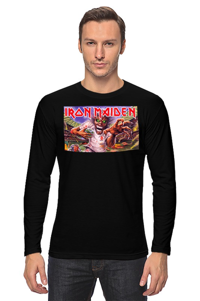 Заказать лонгслив в Москве. Лонгслив Iron Maiden Band от Leichenwagen - готовые дизайны и нанесение принтов.