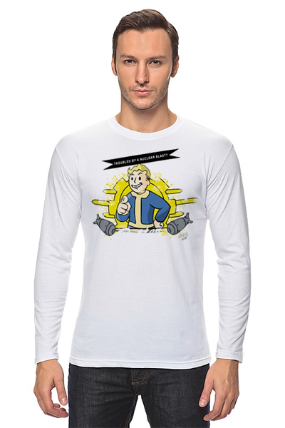 Заказать лонгслив в Москве. Лонгслив Vault Boy от printik - готовые дизайны и нанесение принтов.