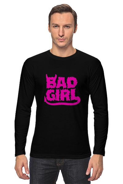 Заказать лонгслив в Москве. Лонгслив Bad girl (Плохая девченка) от Easy-store - готовые дизайны и нанесение принтов.