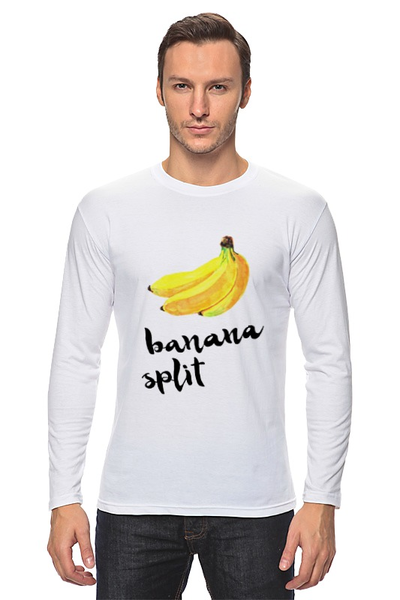 Заказать лонгслив в Москве. Лонгслив Banana split от Liby - готовые дизайны и нанесение принтов.