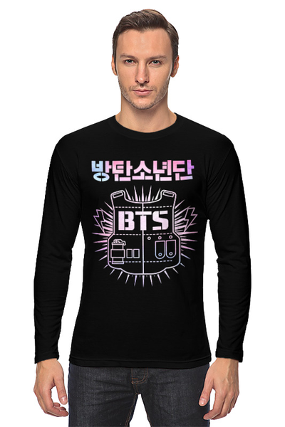 Заказать лонгслив в Москве. Лонгслив BTS (k-pop)  от geekbox - готовые дизайны и нанесение принтов.