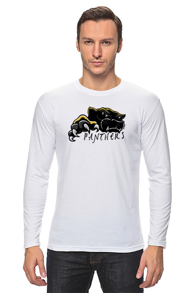 Заказать лонгслив в Москве. Лонгслив Черная пантера от T-shirt print  - готовые дизайны и нанесение принтов.