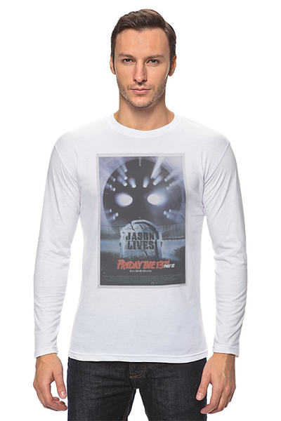 Заказать лонгслив в Москве. Лонгслив Friday the 13th от KinoArt - готовые дизайны и нанесение принтов.