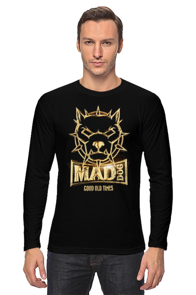 Заказать лонгслив в Москве. Лонгслив Mad dog gold от Серега Шнайдер - готовые дизайны и нанесение принтов.