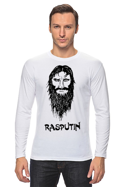 Заказать лонгслив в Москве. Лонгслив Rasputin от Leichenwagen - готовые дизайны и нанесение принтов.