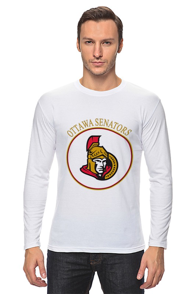 Заказать лонгслив в Москве. Лонгслив Ottawa Senators от kspsshop - готовые дизайны и нанесение принтов.