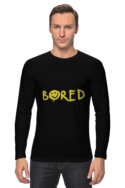 Заказать лонгслив в Москве. Лонгслив шерлок bored от cherdantcev - готовые дизайны и нанесение принтов.