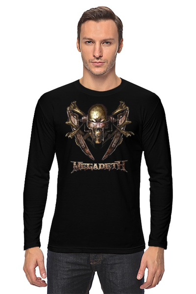 Заказать лонгслив в Москве. Лонгслив Megadeth Band от Leichenwagen - готовые дизайны и нанесение принтов.