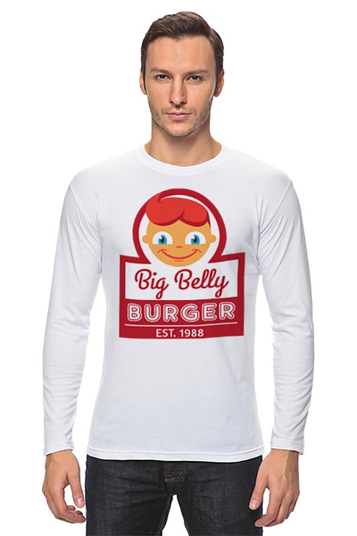 Заказать лонгслив в Москве. Лонгслив Big Belly Burger от coolmag - готовые дизайны и нанесение принтов.