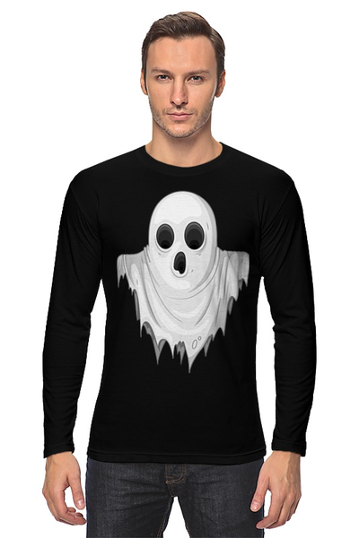 Заказать лонгслив в Москве. Лонгслив GHOST от CoolDesign - готовые дизайны и нанесение принтов.