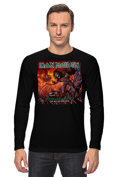 Заказать лонгслив в Москве. Лонгслив Iron Maiden Band от Leichenwagen - готовые дизайны и нанесение принтов.