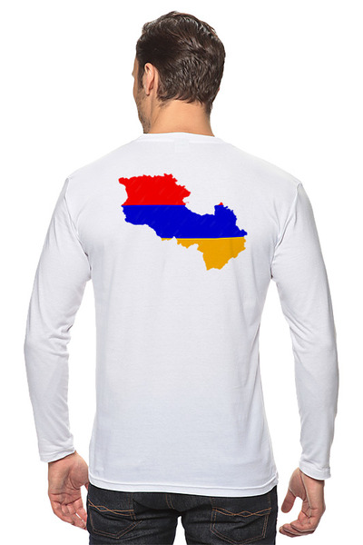 Заказать лонгслив в Москве. Лонгслив Карта Армении от ar_lev - готовые дизайны и нанесение принтов.