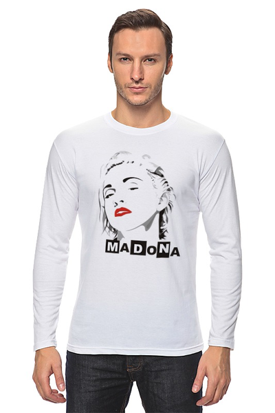 Заказать лонгслив в Москве. Лонгслив Мадонна (Madonna) от coolmag - готовые дизайны и нанесение принтов.