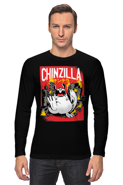 Заказать лонгслив в Москве. Лонгслив Chinzilla monster от Павел Павел - готовые дизайны и нанесение принтов.