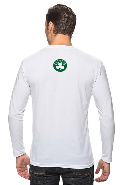 Заказать лонгслив в Москве. Лонгслив Boston Celtics белая от oldmasta@gmail.com - готовые дизайны и нанесение принтов.