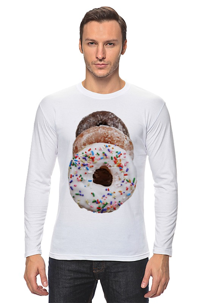 Заказать лонгслив в Москве. Лонгслив Donuts от chemparparokke - готовые дизайны и нанесение принтов.