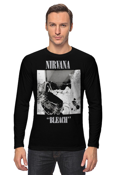 Заказать лонгслив в Москве. Лонгслив Nirvana Bleach album t-shirt от rancid - готовые дизайны и нанесение принтов.