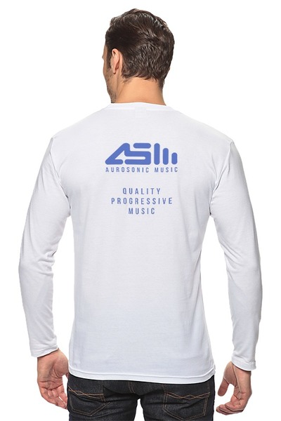 Заказать лонгслив в Москве. Лонгслив Longsleeve Aurosonic Musiс QPM blue от Евгений Смирнов - готовые дизайны и нанесение принтов.
